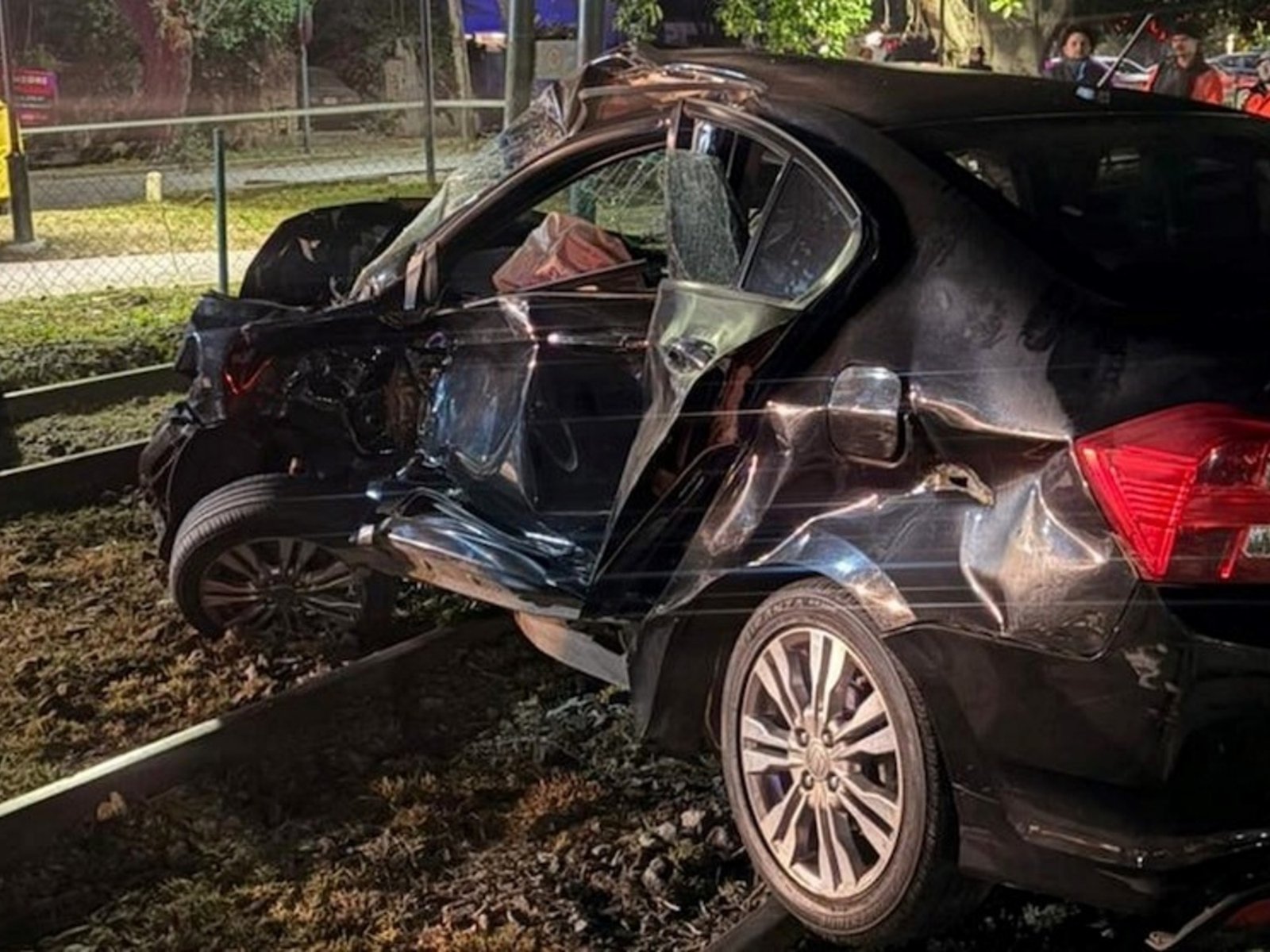 Así quedó el auto de Ernestina Pais: el video del choque, el historial de accidentes y el antecedente con el Honda City