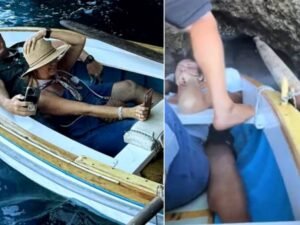 La aterradora experiencia de una pareja en la cueva marina más famosa de Capri: “Los minutos parecieron una eternidad y pensamos que nos quedaríamos atrapados allí”