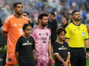 “Conmigo, no”: Messi se cruzó feo con el jefe de la MLS y le puso los puntos en medio de los festejos de Inter Miami